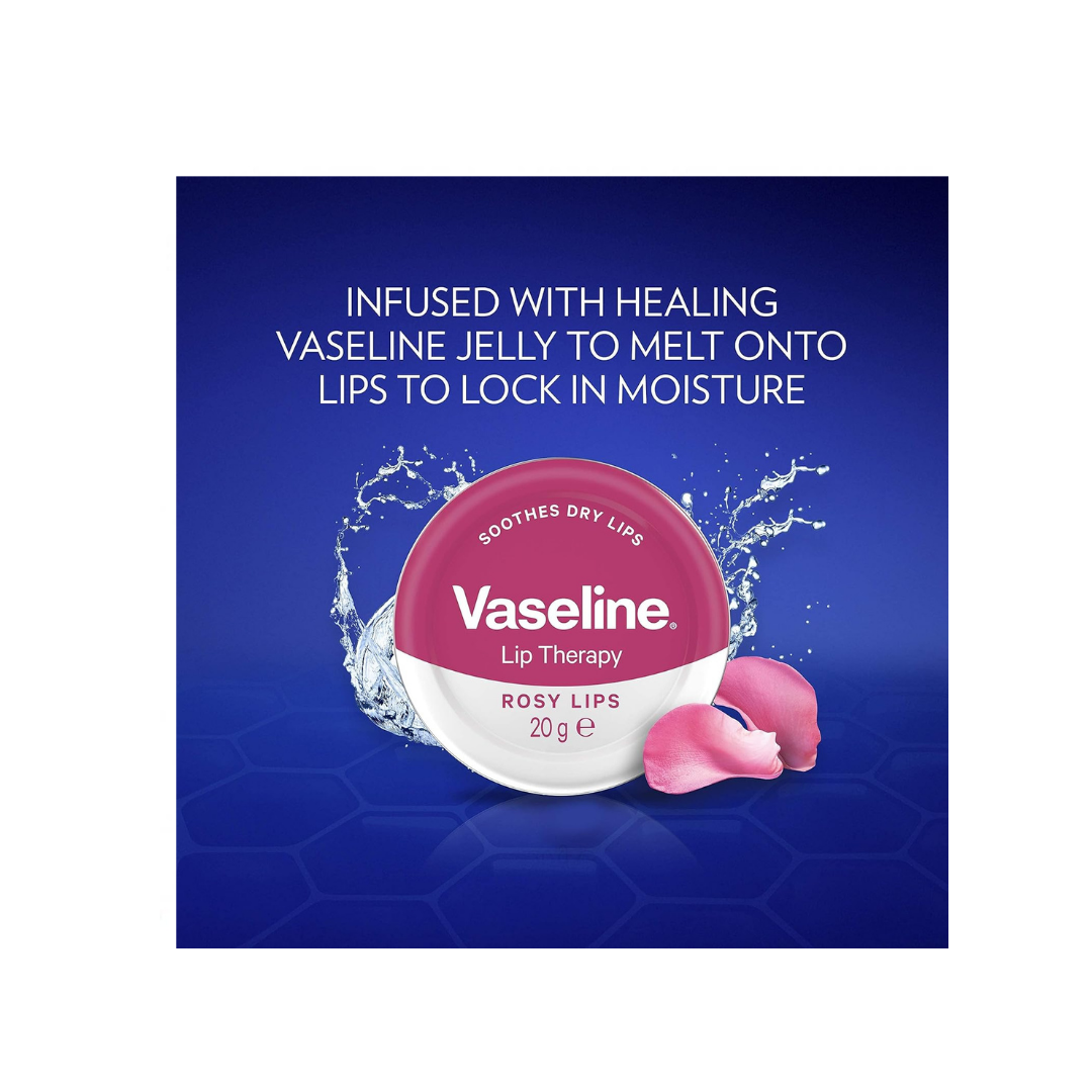 Vaseline Lip Therapy Rosy Lips | Lippenbalsam für zarte, rosige Lippen (20g)