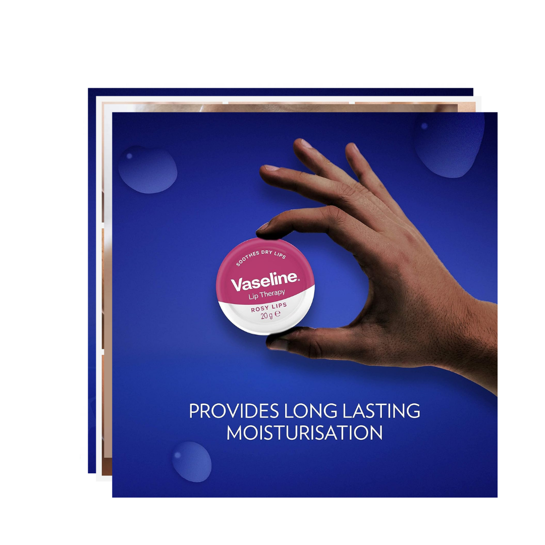 Vaseline Lip Therapy Rosy Lips | Lippenbalsam für zarte, rosige Lippen (20g)