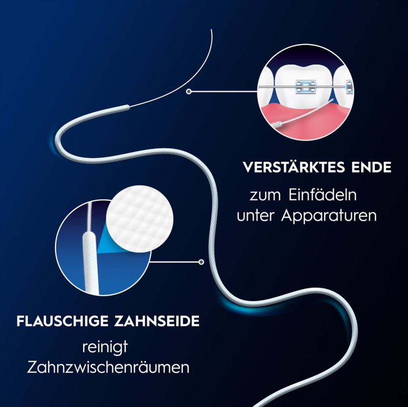 Oral-B Superfloss – Spezial-Zahnseide für Zahnspangen & Brücken (50 Fäden)