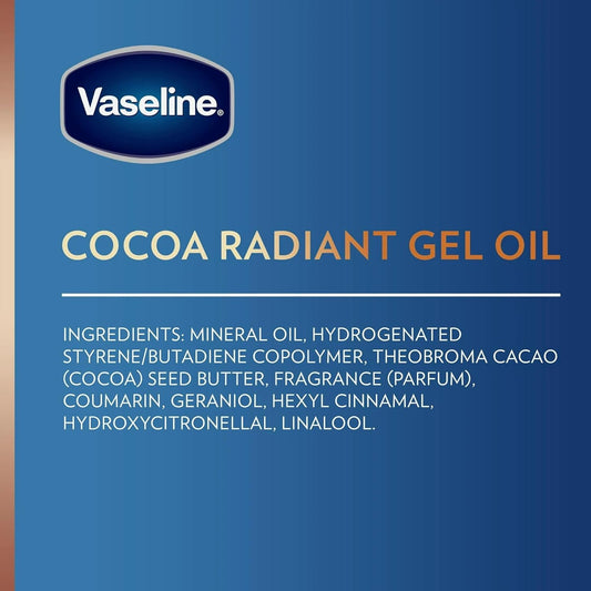 Vaseline Cocoa Radiant Körperöl | Intensive Pflege & Natürlicher Glow für trockene Haut