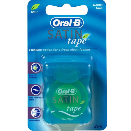 Oral-B Satin Tape - Seidiges Zahnband für eine sanfte Reinigung (Minze, 25 Meter)